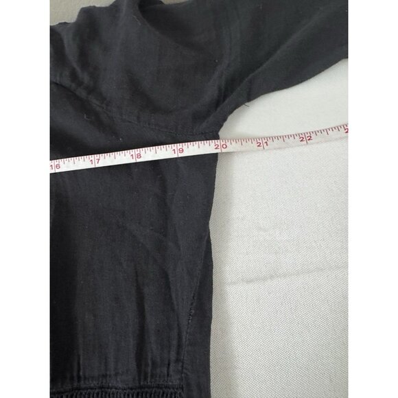 St Bernard Womens L Black Babydoll Sheer Tunic Dress Cover up Whimsigoth Grunge - Picture 8 of 11